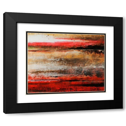 Art Zero I Black Modern Wood Framed Art Print with Double Matting by Douglass, Farrell