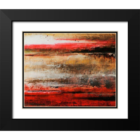 Art Zero I Black Modern Wood Framed Art Print with Double Matting by Douglass, Farrell