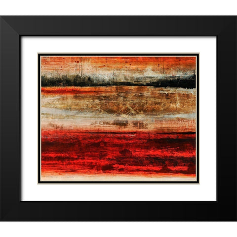 Art Zero II Black Modern Wood Framed Art Print with Double Matting by Douglass, Farrell