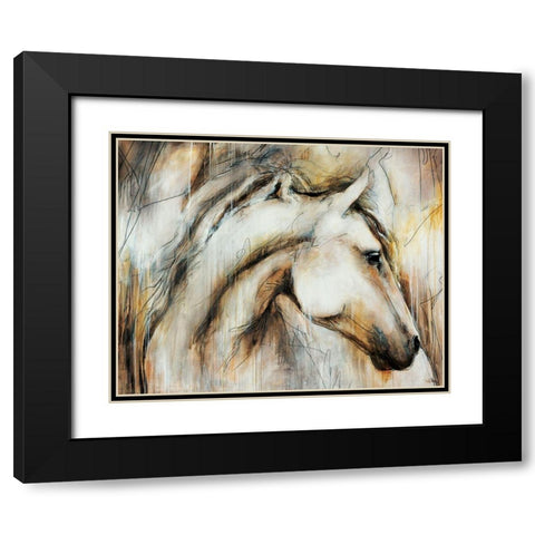 Calm Beauty Black Modern Wood Framed Art Print with Double Matting by Drotar, Rikki