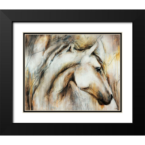 Calm Beauty Black Modern Wood Framed Art Print with Double Matting by Drotar, Rikki