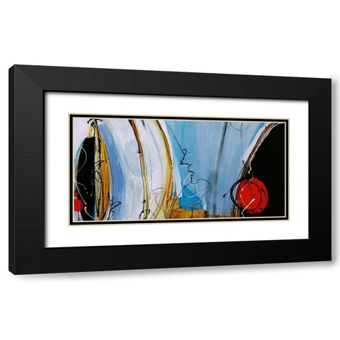 Playground Pops Black Modern Wood Framed Art Print with Double Matting by Douglass, Farrell