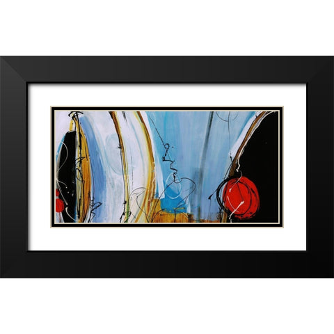 Playground Pops Black Modern Wood Framed Art Print with Double Matting by Douglass, Farrell