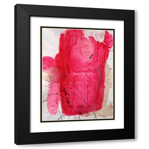 Jovial III Black Modern Wood Framed Art Print with Double Matting by Drotar, Rikki