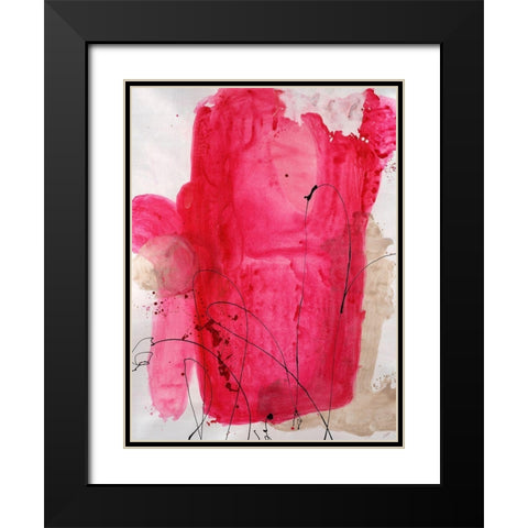 Jovial III Black Modern Wood Framed Art Print with Double Matting by Drotar, Rikki