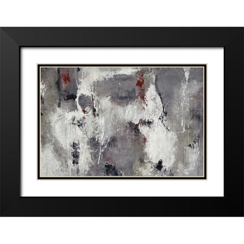 Labyrinthine Black Modern Wood Framed Art Print with Double Matting by Schicker, Joshua