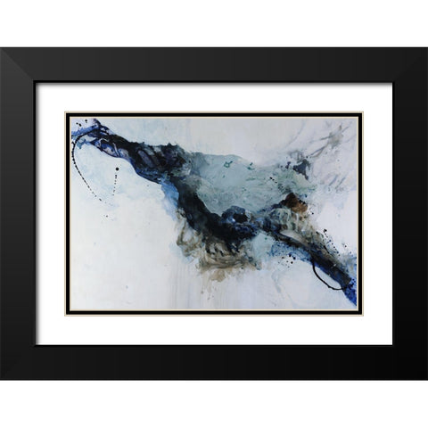 Swift Undercurrent Black Modern Wood Framed Art Print with Double Matting by Taylor, Kari