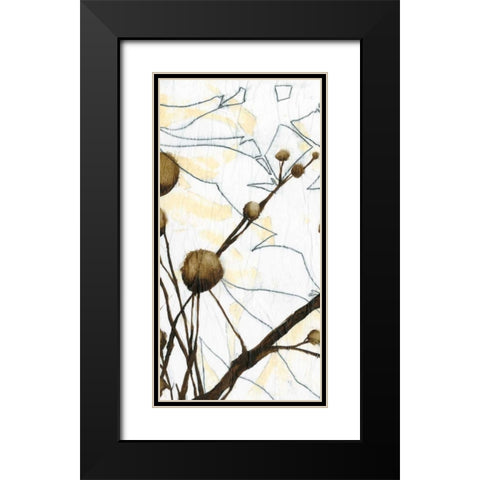 Willow Blooms I Black Modern Wood Framed Art Print with Double Matting by Goldberger, Jennifer