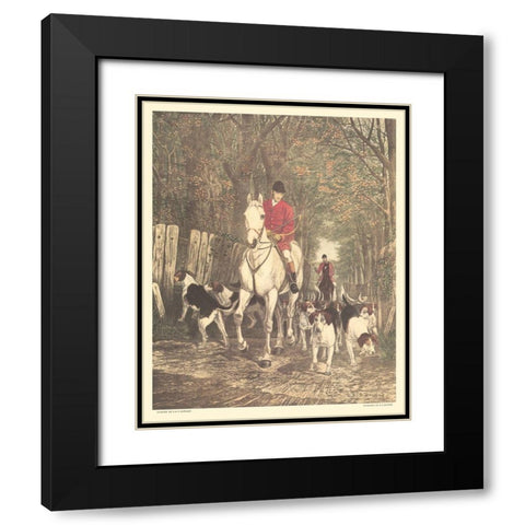 Morning - Going to Cover Black Modern Wood Framed Art Print with Double Matting by Douglas, Edward A.S.