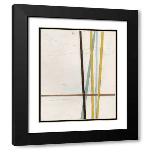 Tangle II Black Modern Wood Framed Art Print with Double Matting by Vess, June Erica