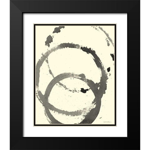 Astro Burst I Black Modern Wood Framed Art Print with Double Matting by Lam, Vanna