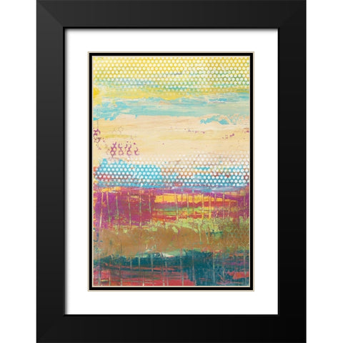 Pixel Plane I Black Modern Wood Framed Art Print with Double Matting by Goldberger, Jennifer