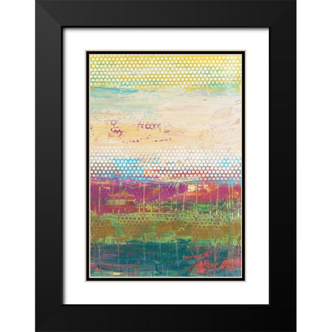 Pixel Plane II Black Modern Wood Framed Art Print with Double Matting by Goldberger, Jennifer