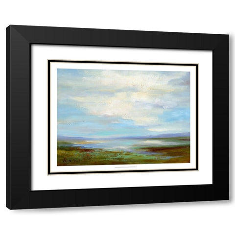 Looking North Black Modern Wood Framed Art Print with Double Matting by Finch, Sheila