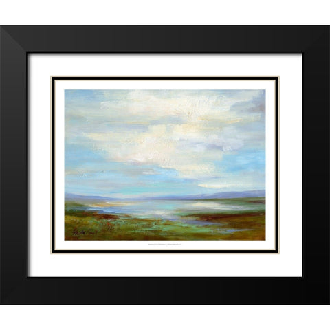 Looking North Black Modern Wood Framed Art Print with Double Matting by Finch, Sheila