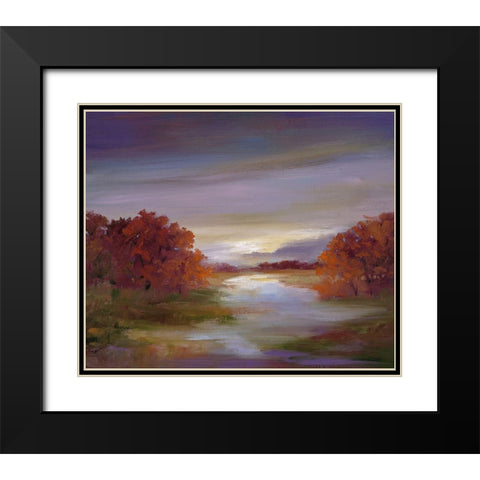 Light at Dusk II Black Modern Wood Framed Art Print with Double Matting by Finch, Sheila