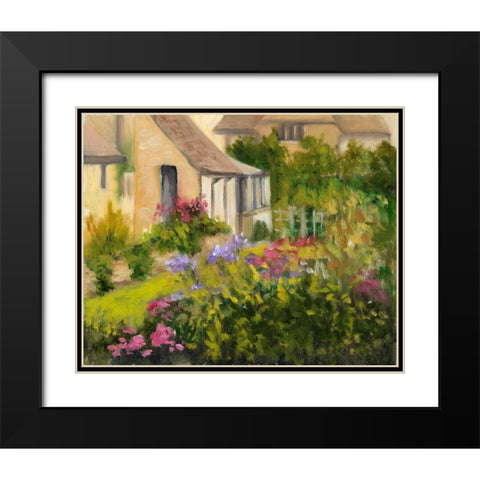 Cotswold Cottage II Black Modern Wood Framed Art Print with Double Matting by Weber, Mary Jean