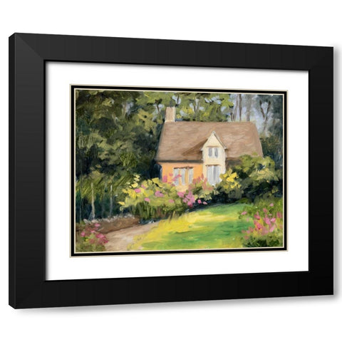 Cotswold Cottage III Black Modern Wood Framed Art Print with Double Matting by Weber, Mary Jean