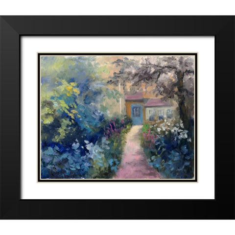 Cotswold Cottage VI Black Modern Wood Framed Art Print with Double Matting by Weber, Mary Jean