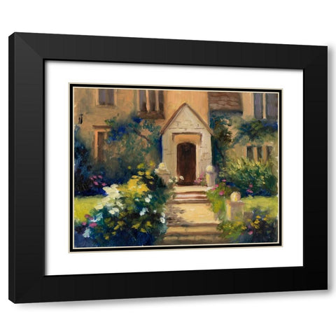 Cotswold Cottage VII Black Modern Wood Framed Art Print with Double Matting by Weber, Mary Jean