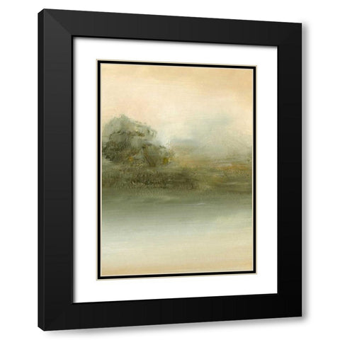 Spring Tree II Black Modern Wood Framed Art Print with Double Matting by Gordon, Sharon