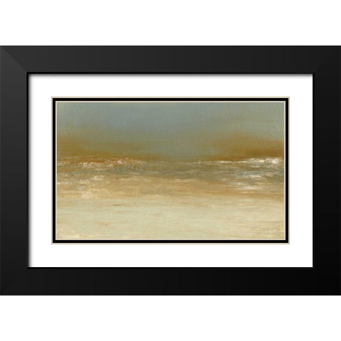 Sea Breezes II Black Modern Wood Framed Art Print with Double Matting by Gordon, Sharon