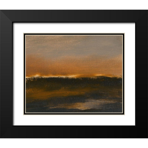 Dawning I Black Modern Wood Framed Art Print with Double Matting by Gordon, Sharon