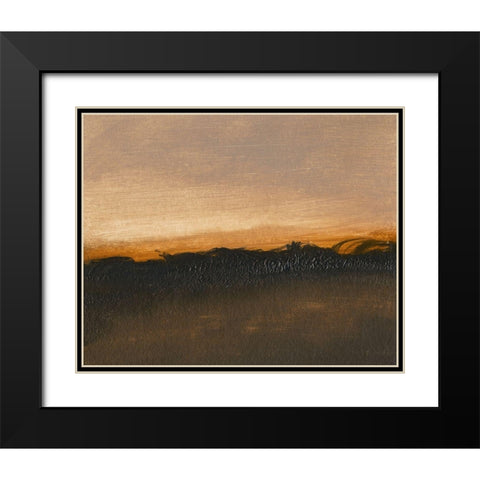 Dawning II Black Modern Wood Framed Art Print with Double Matting by Gordon, Sharon
