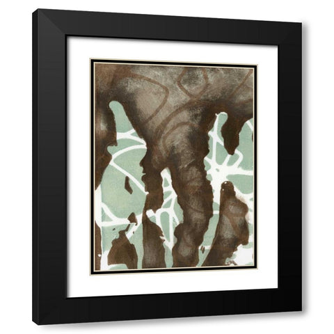 Silhouette Reversal I Black Modern Wood Framed Art Print with Double Matting by Goldberger, Jennifer