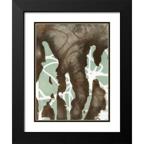 Silhouette Reversal I Black Modern Wood Framed Art Print with Double Matting by Goldberger, Jennifer