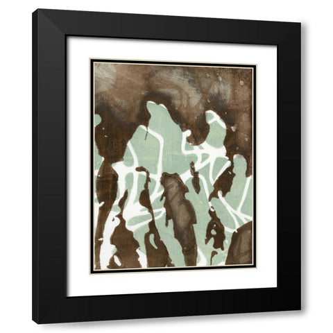 Silhouette Reversal II Black Modern Wood Framed Art Print with Double Matting by Goldberger, Jennifer