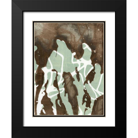 Silhouette Reversal II Black Modern Wood Framed Art Print with Double Matting by Goldberger, Jennifer