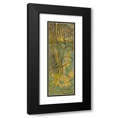 Safari Abstract I Black Modern Wood Framed Art Print with Double Matting by Goldberger, Jennifer