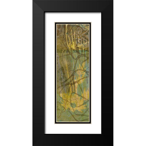 Safari Abstract I Black Modern Wood Framed Art Print with Double Matting by Goldberger, Jennifer