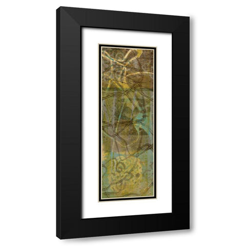 Safari Abstract II Black Modern Wood Framed Art Print with Double Matting by Goldberger, Jennifer