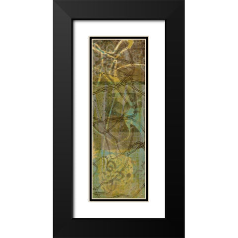 Safari Abstract II Black Modern Wood Framed Art Print with Double Matting by Goldberger, Jennifer