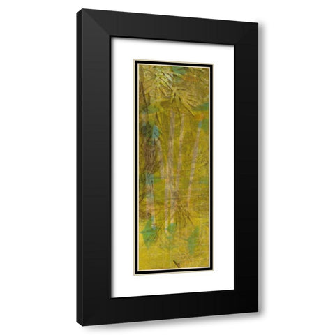 Bamboo Press I Black Modern Wood Framed Art Print with Double Matting by Goldberger, Jennifer