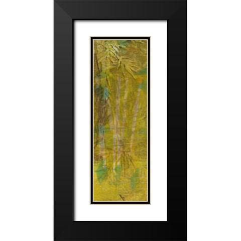 Bamboo Press I Black Modern Wood Framed Art Print with Double Matting by Goldberger, Jennifer