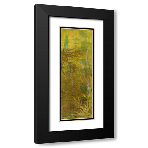 Bamboo Press II Black Modern Wood Framed Art Print with Double Matting by Goldberger, Jennifer