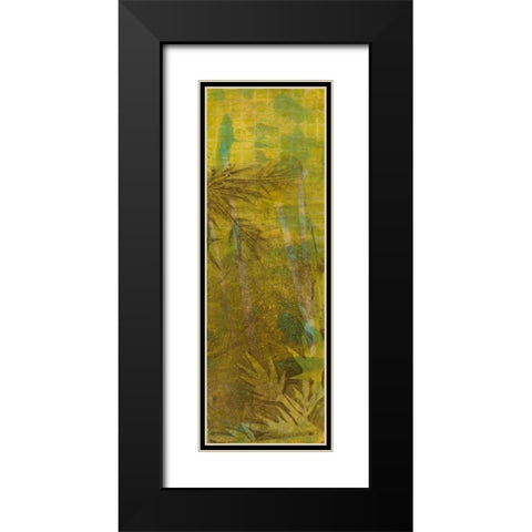 Bamboo Press II Black Modern Wood Framed Art Print with Double Matting by Goldberger, Jennifer