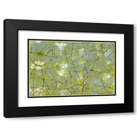 String Theory IV Black Modern Wood Framed Art Print with Double Matting by Goldberger, Jennifer