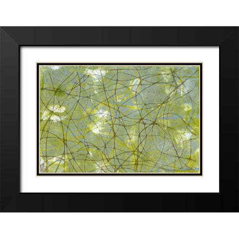 String Theory IV Black Modern Wood Framed Art Print with Double Matting by Goldberger, Jennifer