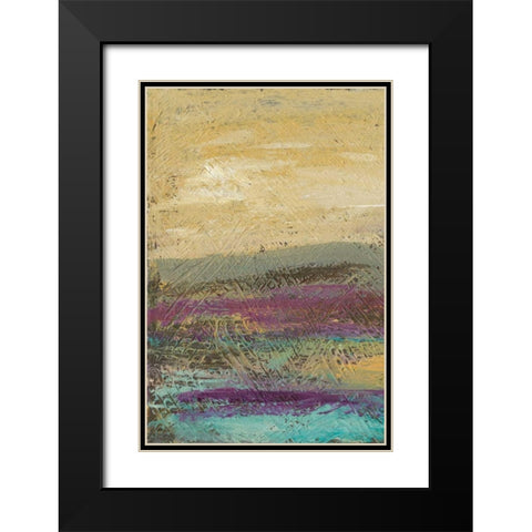 Desertscape I Black Modern Wood Framed Art Print with Double Matting by Choate, Lisa
