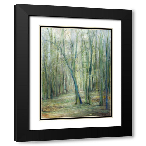 Crossroad II Black Modern Wood Framed Art Print with Double Matting by Crawford, Beverly