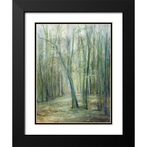 Crossroad II Black Modern Wood Framed Art Print with Double Matting by Crawford, Beverly