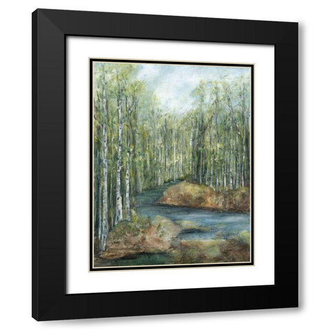 Adventure I Black Modern Wood Framed Art Print with Double Matting by Crawford, Beverly