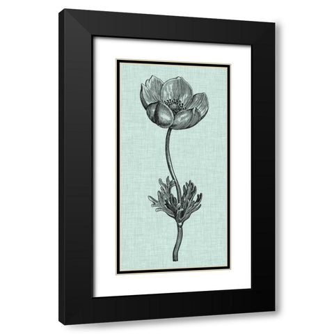 Celadon Beauty I Black Modern Wood Framed Art Print with Double Matting by Vision Studio