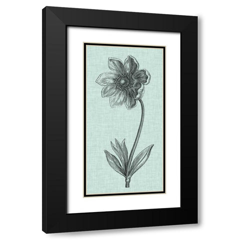 Celadon Beauty II Black Modern Wood Framed Art Print with Double Matting by Vision Studio