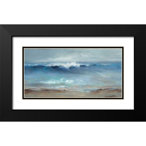 Northeast Wind Black Modern Wood Framed Art Print with Double Matting by Long, Christina