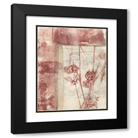 Framed Blossoms I Black Modern Wood Framed Art Print with Double Matting by Goldberger, Jennifer